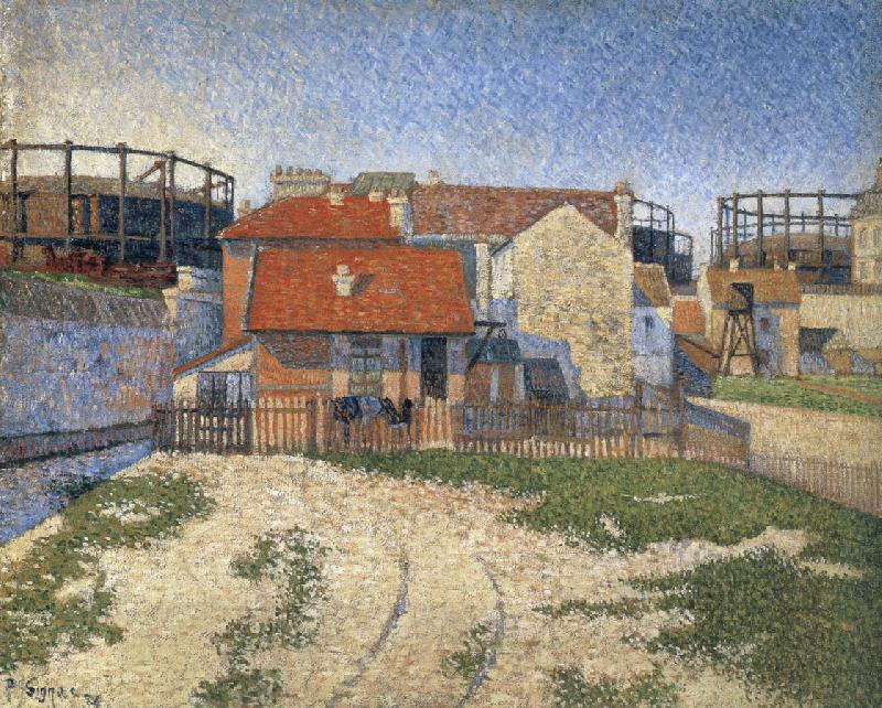 Paul Signac the gas tanks at clichy China oil painting art